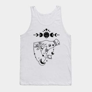 Aesthetic Halloween Witch Lover Moon Creepy Witchy Tank Top